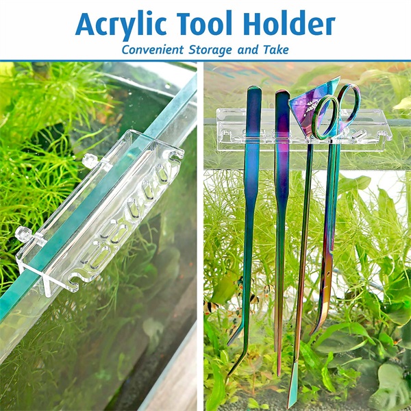 hygger 6-in-1 Color Stainless Steel Long Aquarium Aquascaping